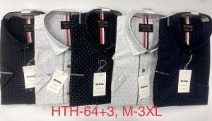 Koszule męskie na krótki rękaw (M-3XL) DH15076