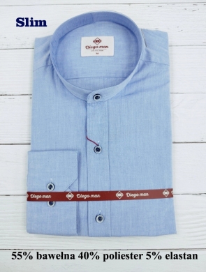 Koszule męskie na długi rękaw SLIM - Tureckie (M-2XL) TP12070