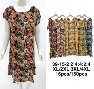 Sukienka damska na krótki rękaw (XL-4XL) DH17722