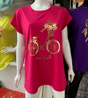 Bluzka damska na krótki rękaw - Turecka (M-XL) TP10401