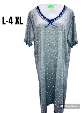 Koszula nocna damska na krótki rękaw (L-4XL) TP4801