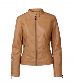 Kurtka damska skórzana jesienna (S-XL) DH3952