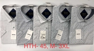 Koszule męskie na krótki rękaw (M-3XL) DH15067
