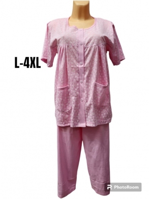 Piżama damska na krótki rękaw (L-4XL) TP8359