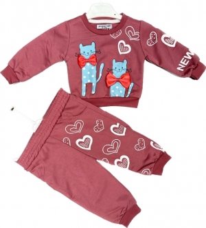 Komplet dziewczęce na długi rękaw (6-24m) TP11218