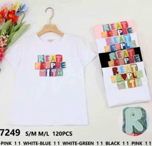 Bluzka damska na krótki rękaw (S/M-M/L) DH14860