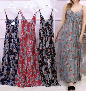 Sukienki damskie bez rękaw (XL-2XL,3XL-4XL) TP15903