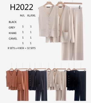 Komplet damski na długi rękaw (M-2XL) NG964