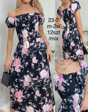 Sukienka damska na krótki rękaw (M-2XL) DH16333