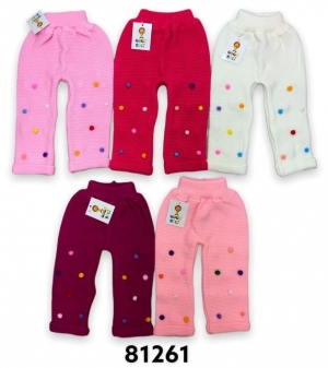 Spodnie materiałowe dziewczęce- Tureckie (80-110) TP23783