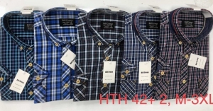 Koszule męskie na krótki rękaw (M-3XL) DH15071