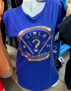 Bluzka damska na krótki rękaw - Turecka (M-XL) TP10407