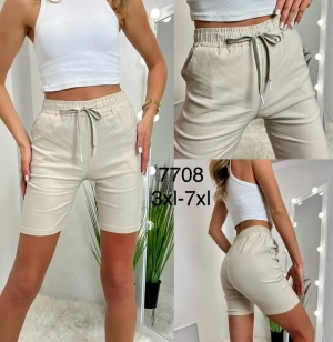 Szorty damskie materiałowe (3XL-7/8XL) DH16533