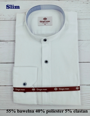 Koszule męskie na długi rękaw SLIM - Tureckie (M-2XL) TP12072
