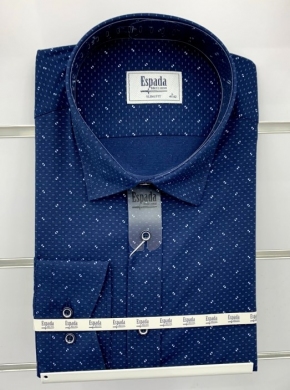 Koszule męskie na długi rękaw Slim Fit z elastanem- Tureckie (S/M-2XL/3XL) TPA2136