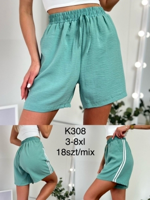 Szorty damskie materiałowe (3XL-7/8XL) DH16538