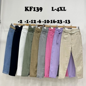 Spodnie materiałowe damskie (L-4XL) TP2670