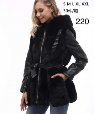 Kurtka skórzana damska zimowa (S-2XL) NG2823