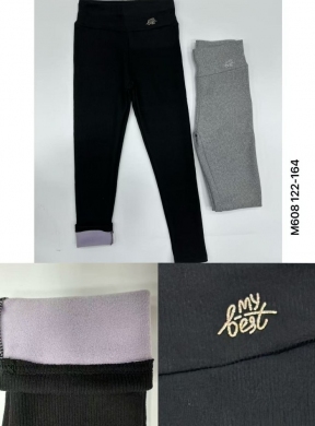 Legginsy dziewczęce ocieplane (122-164) NG3328