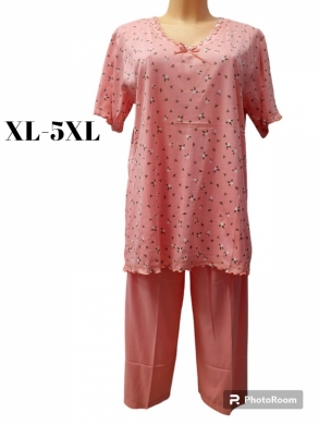 Piżama damska na krótki rękaw (M-5XL) TP4807