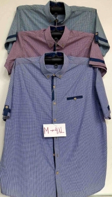 Koszule męskie na krótki rękaw - Tureckie (M-3XL) TP8186