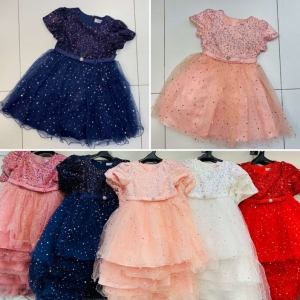 Sukienki dziewczęce krótki rękaw (4-14) TP22821
