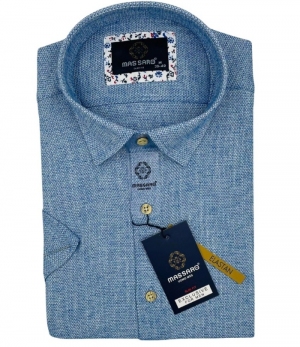 Koszule męskie krótki rękaw - Tureckie (M-2XL) DH19192
