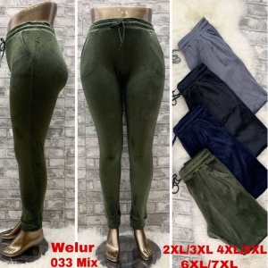 Spodnie welurowe damskie (2XL-7XL) TP21607