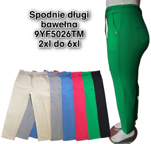 Spodnie materiałowe damskie (2XL-6XL) DH15627