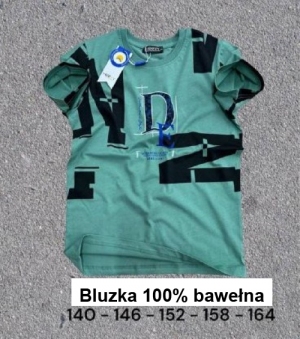 Bluzki chłopięce na krótki rękaw (140-164) DH11643