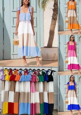 Sukienki damskie bez rękaw - Włoskie (Standard) TP14096