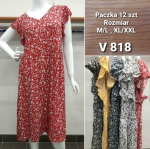 Sukienki damskie krótki rękaw (M/L-XL/2XL) TP16894
