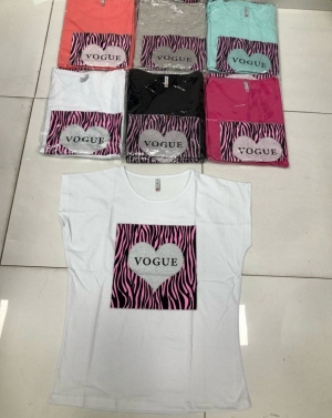 Bluzka damska na krótki rękaw - Turecka (2XL-4XL) DH17638
