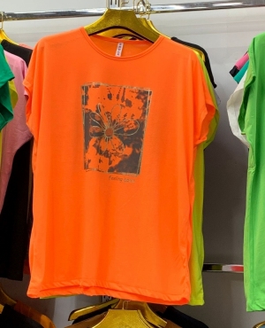 Bluzka damska na krótki rękaw - Turecka (5XL-7XL) TP10415