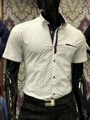 Koszule męskie na krótki rękaw - Tureckie (M-3XL) TP7288