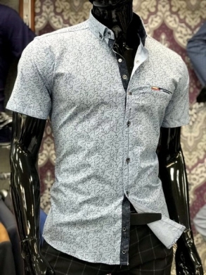 Koszule męskie na krótki rękaw - Tureckie (M-3XL) DN9323