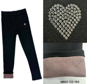 Legginsy dziewczęce ocieplane (122-164) NG3327