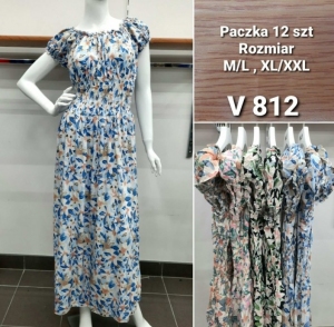 Sukienki damskie krótki rękaw (M/L-XL/2XL) TP16908