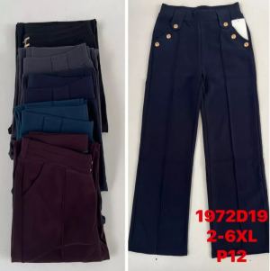 Spodnie materiałowe damskie (2XL-6XL) NG5673