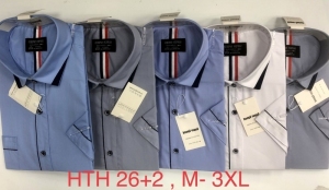 Koszule męskie na krótki rękaw (M-3XL) DH15049