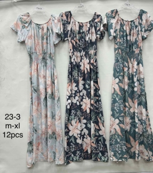 Sukienka damska na krótki rękaw (M-XL) DH16316