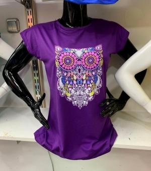 Bluzka damska na krótki rękaw - Turecka (M-XL) TP10392