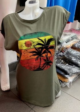 Bluzka damska na krótki rękaw - Turecka (M-XL) TP10402