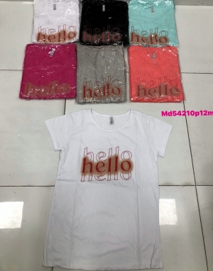 Bluzka damska na krótki rękaw - Turecka (M-XL) DH17594