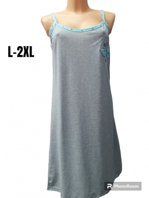 Koszula nocna damska bez rękawów (L-2XL) TP8347