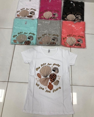 Bluzka damska na krótki rękaw - Turecka (M-XL) DH17577