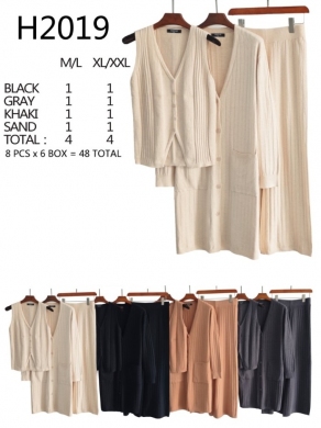 Komplet damski na długi rękaw (M-2XL) NG965