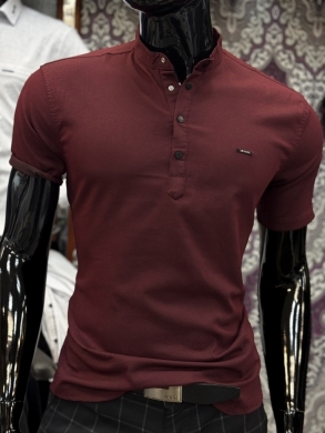 Koszule męskie na krótki rękaw SLIM - Tureckie (M-3XL) DH14751