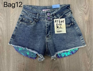 Szorty dziewczęce jeansowe (6-16) TP7192