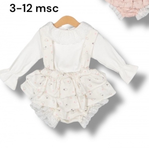 Sukienki dziewczęce na długi rękaw (3-12msc) NG791